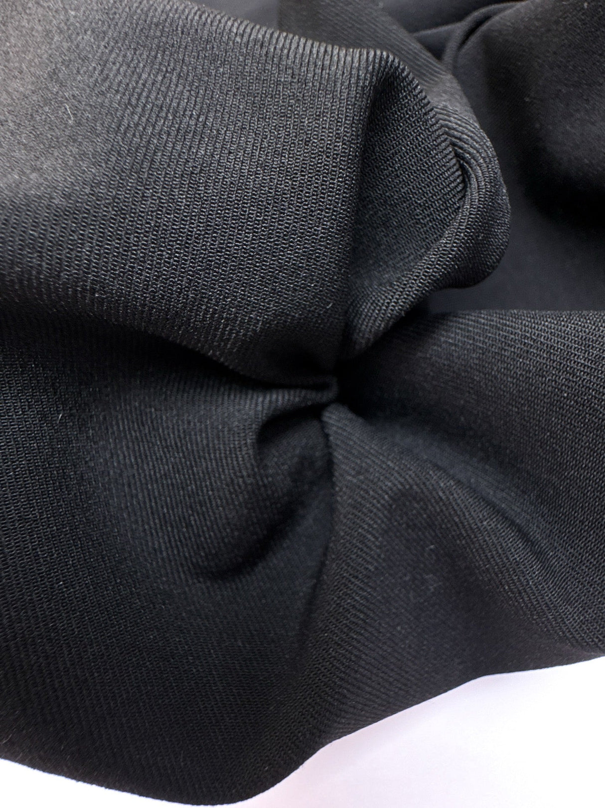 Black Polyamide Elastane Twill
