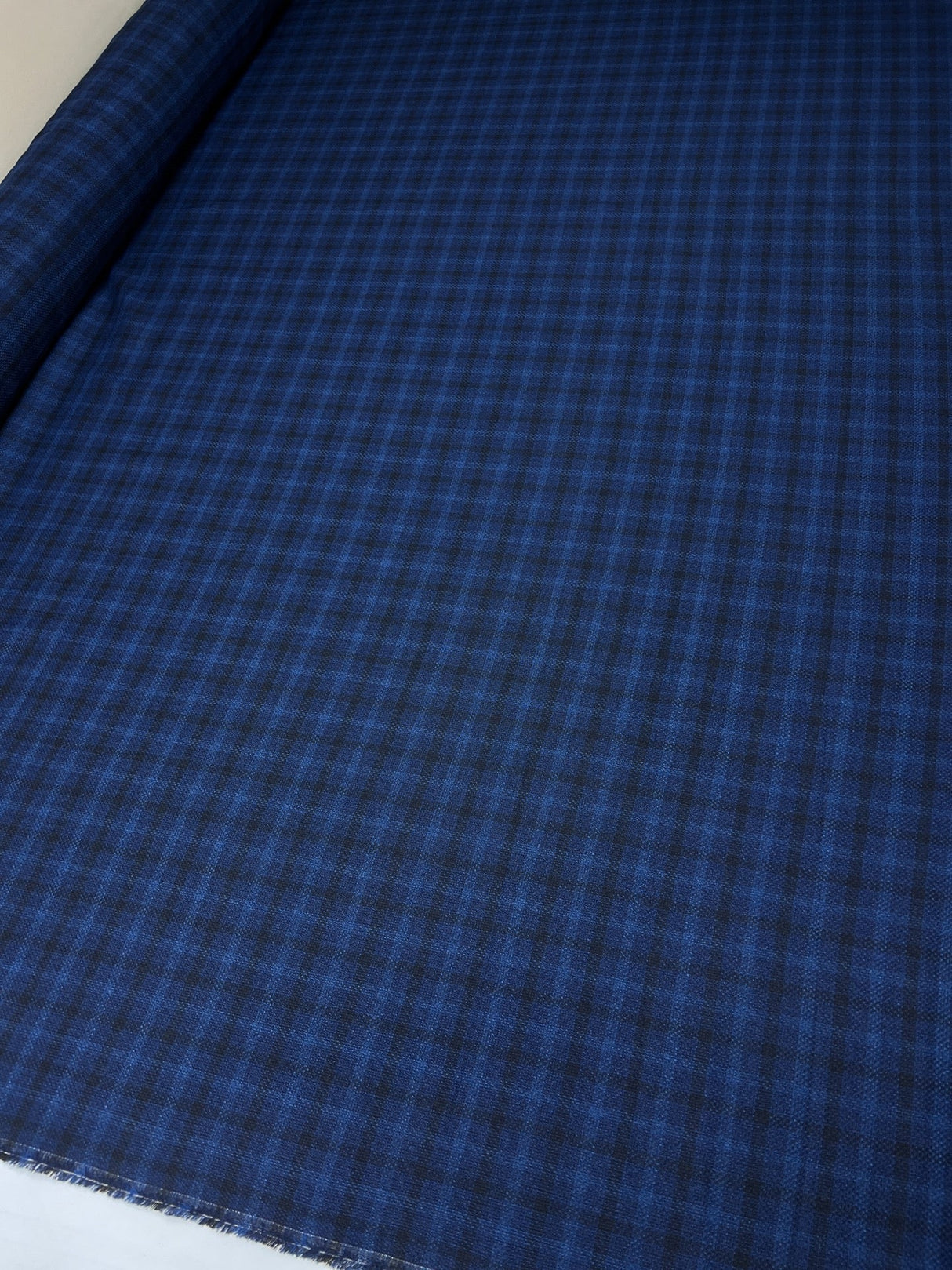 Acrylic Polyamide Checked Tweed