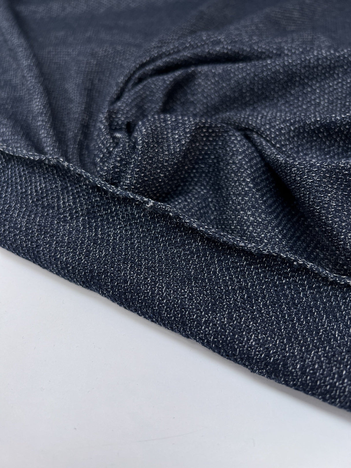 Viscose Knit Melange Blue Gray