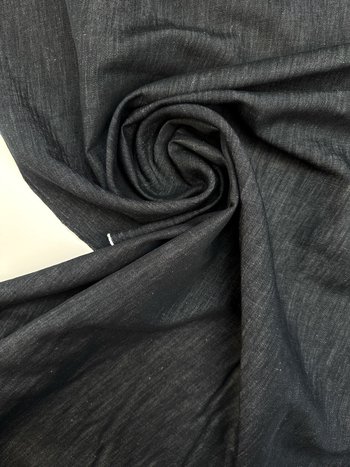 Cotton Linen Denim Blue Shade