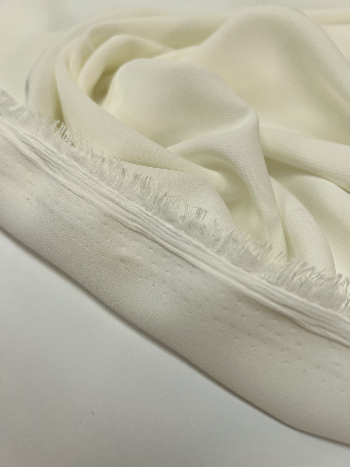 Polyester Elastane Knit White Beige