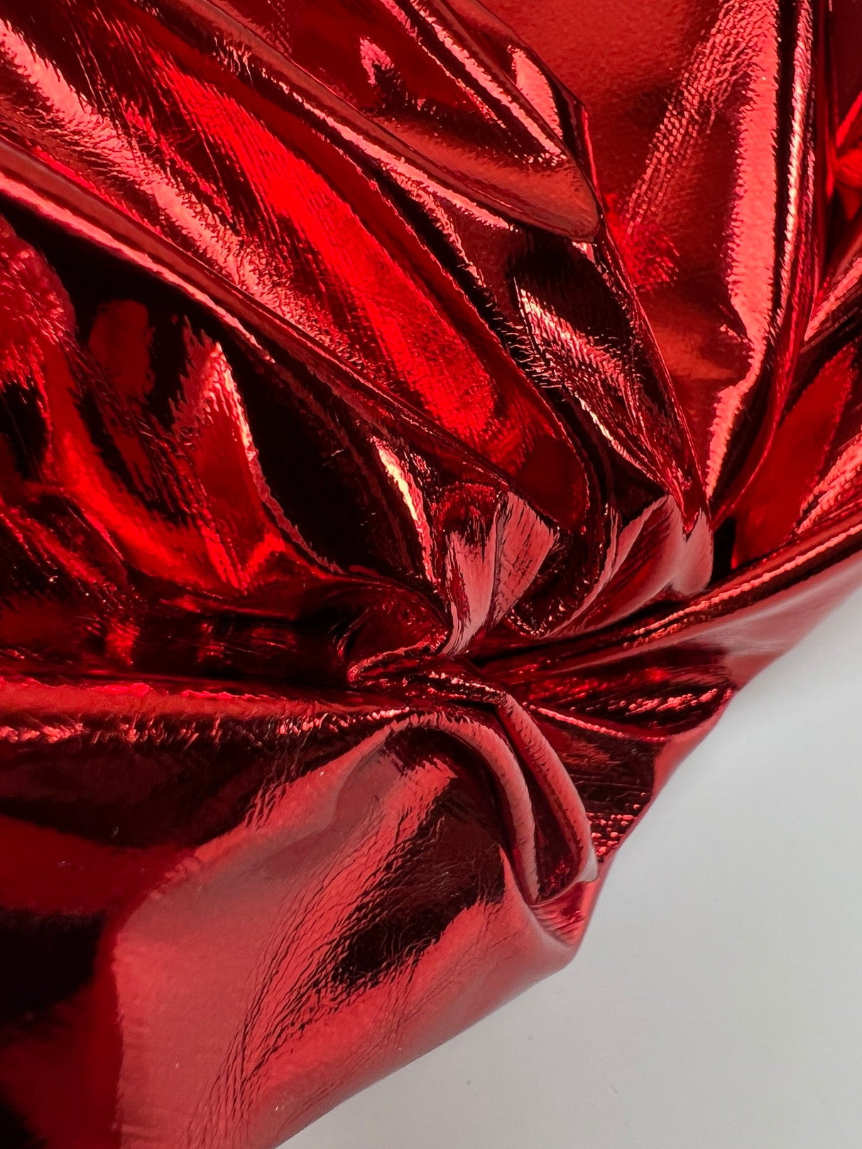 Red Polyamide Elastane Knitted Fabric