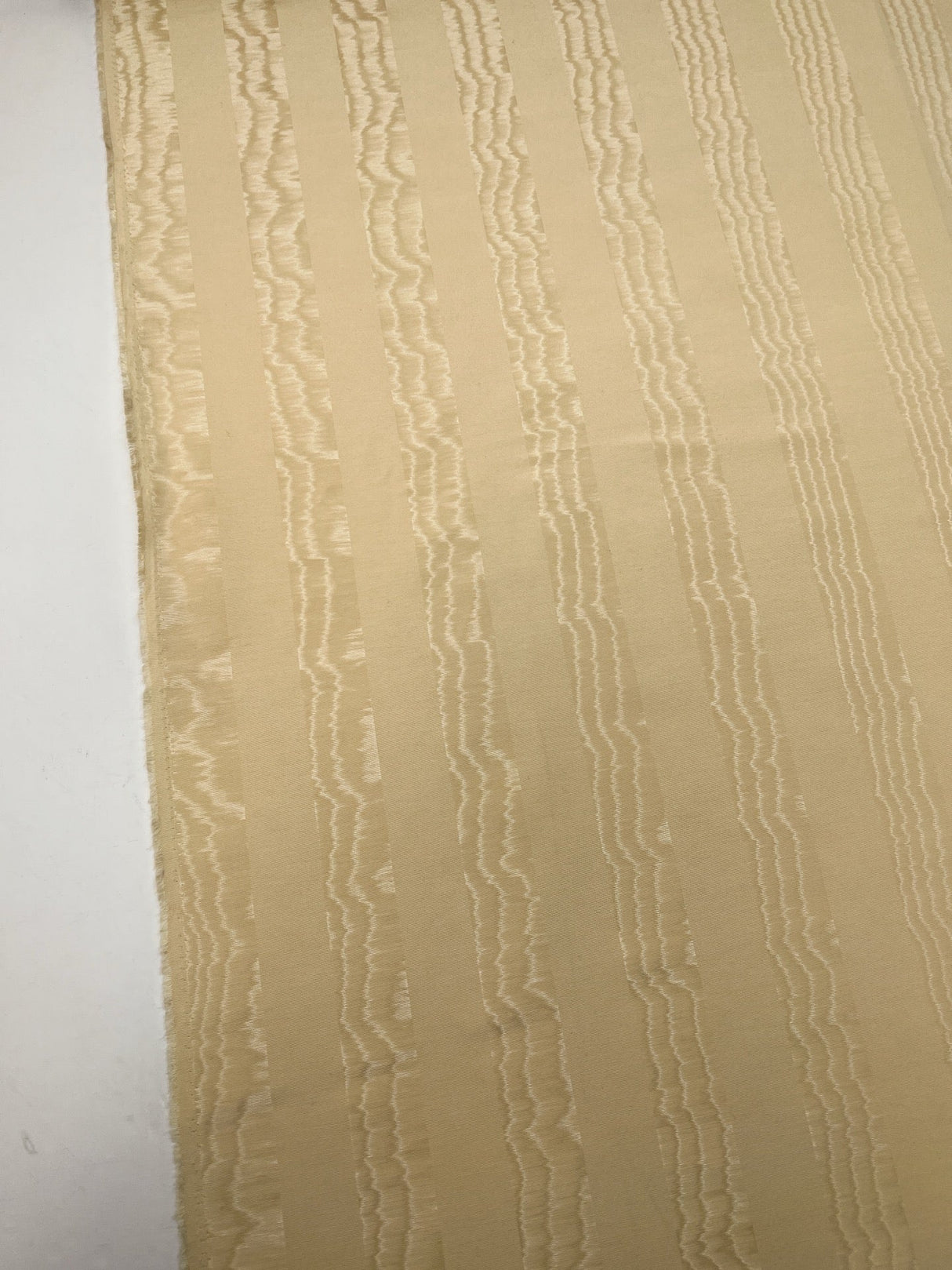 Polyester Moiré Fabric Beige