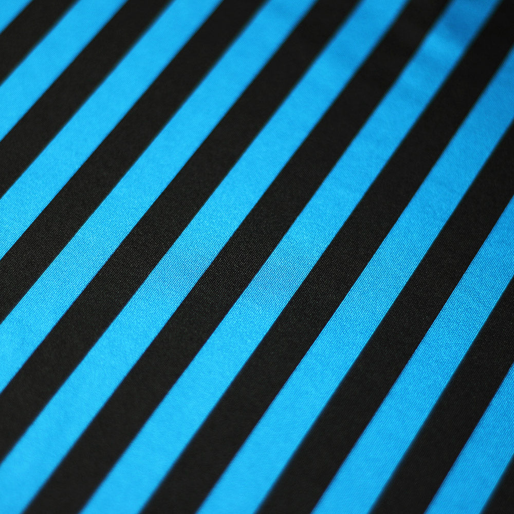 Lucky Stripes Polyester Spandex Fabric - Multi Stripe Print, 58/60" Width (1 Yard)