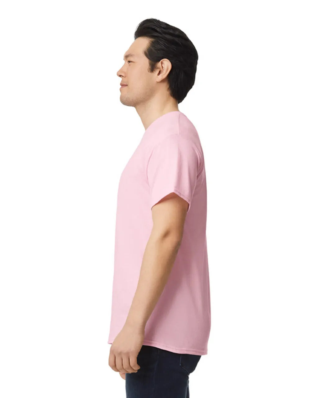 Gildan 8000 DryBlend Cotton Poly Fabric - Light Pink, Moisture-Wicking, Classic Fit (1 Shirt)