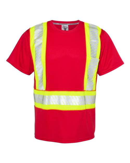 Kishigo EV Series Enhanced Visibility Contrast Pocket T-Shirt