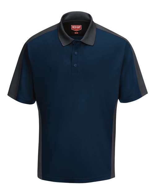 Red Kap Men's Performance Knit Two-Tone Polo