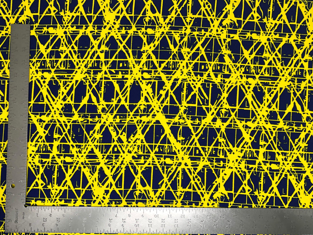 1 Yard Modern Liverpool Knit Geometric Fabric for Dresses, Tops, Costumes, Decor Width 58 60 Inches