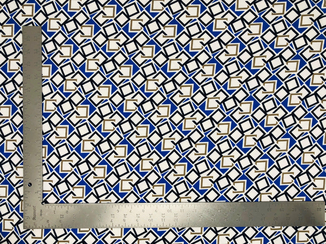 1 Yard Liverpool Knit Geometric Fabric for Dresses, Cardigans, DIY Fashion Projects Width 58 60 Inches