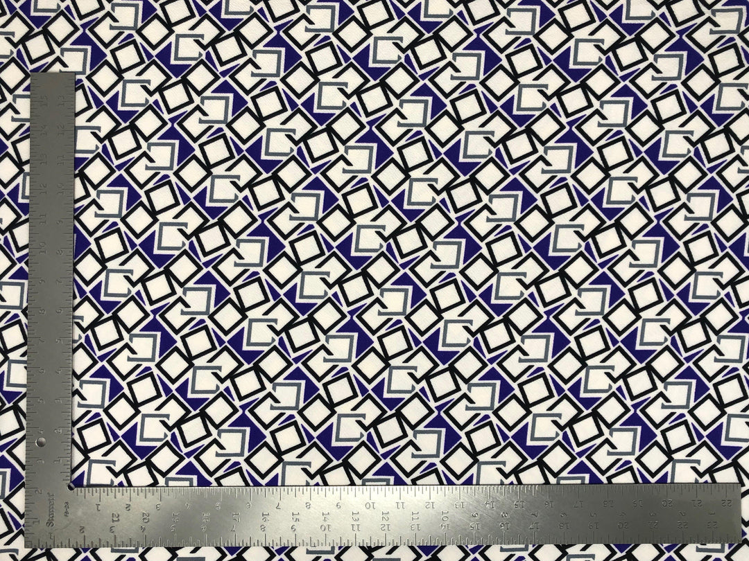 1 Yard Liverpool Knit Geometric Fabric for Dresses, Cardigans, DIY Fashion Projects Width 58 60 Inches