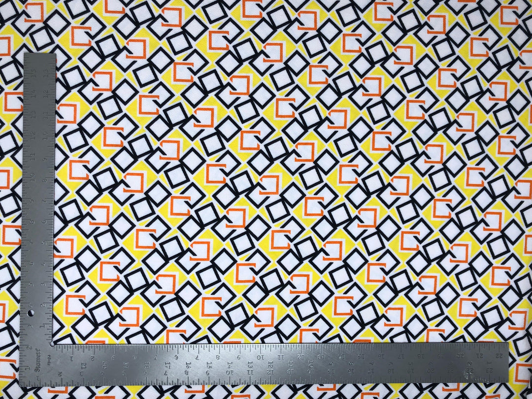 1 Yard Liverpool Knit Geometric Fabric for Dresses, Cardigans, DIY Fashion Projects Width 58 60 Inches