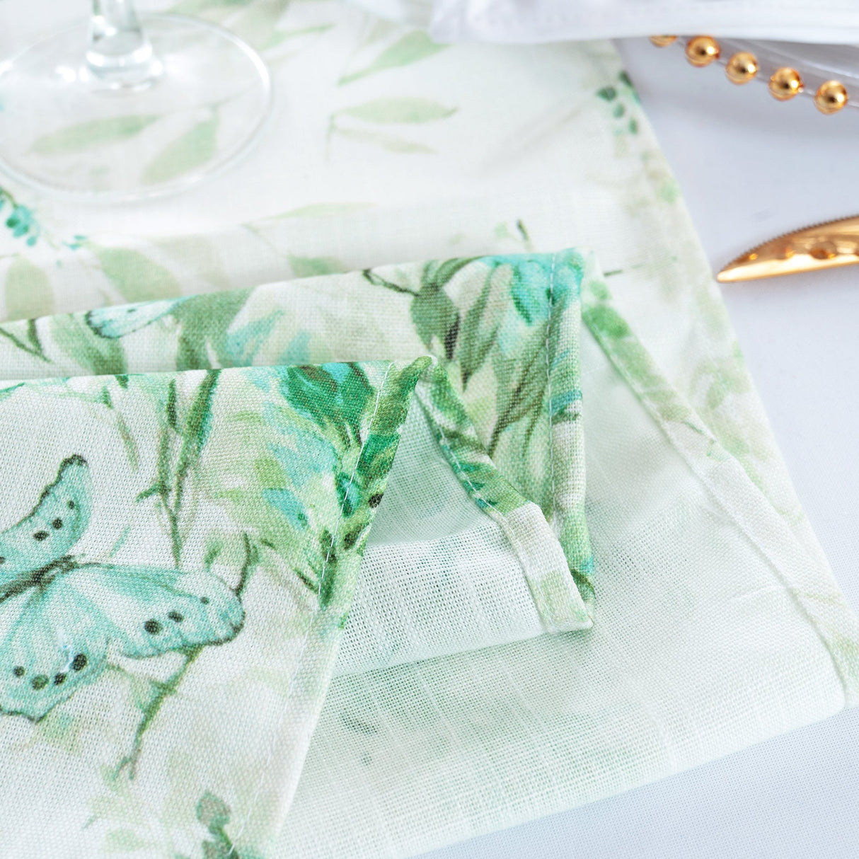 Faux Linen Table Runner 13x108 Verdure