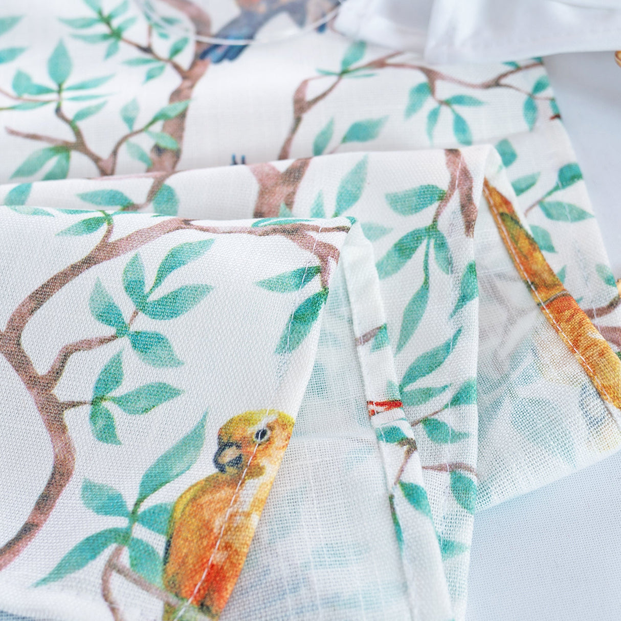 Faux Linen Table Runner 13x108 Arboreal