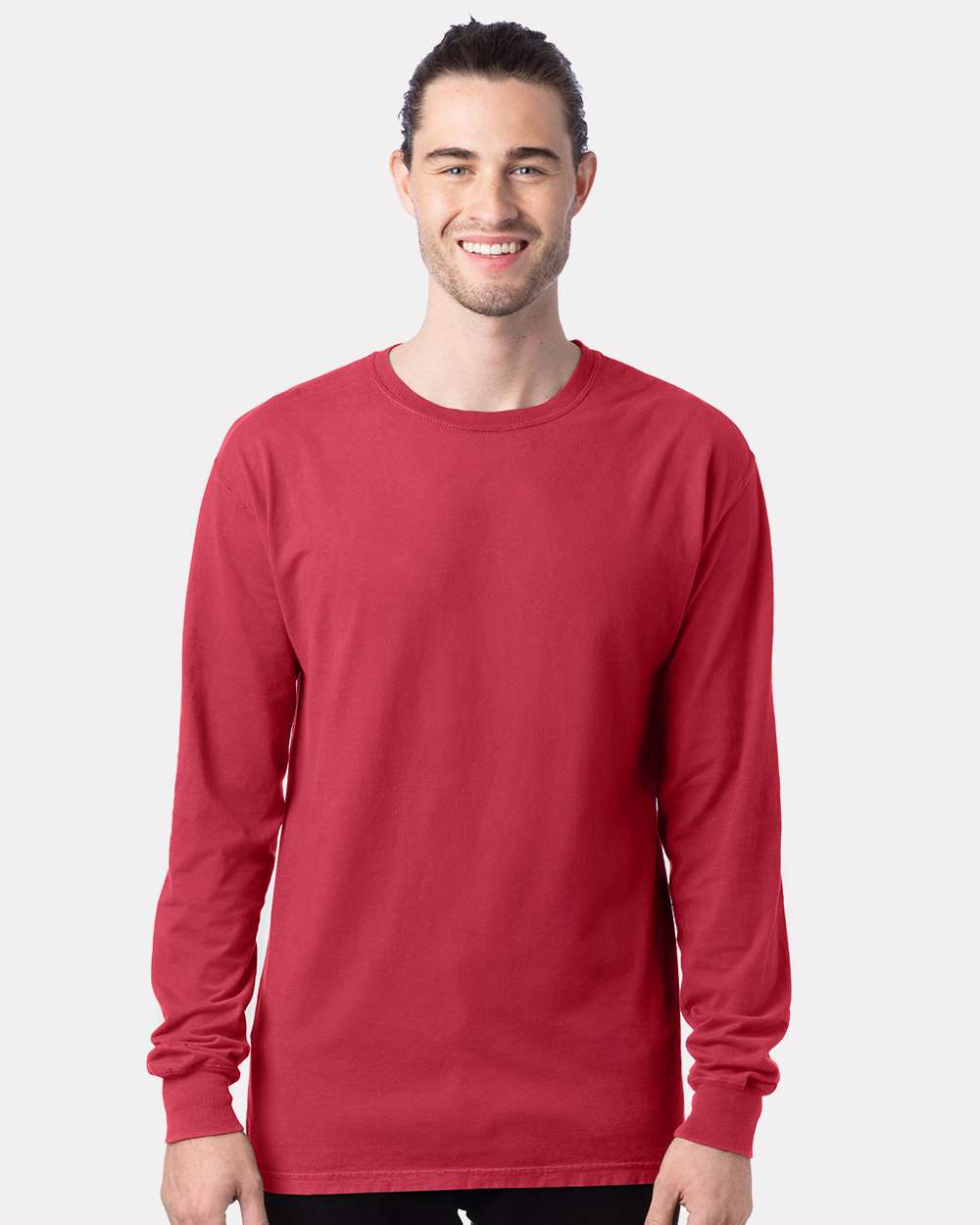 ComfortWash by Hanes® Garment-Dyed Long Sleeve Crewneck T-Shirt