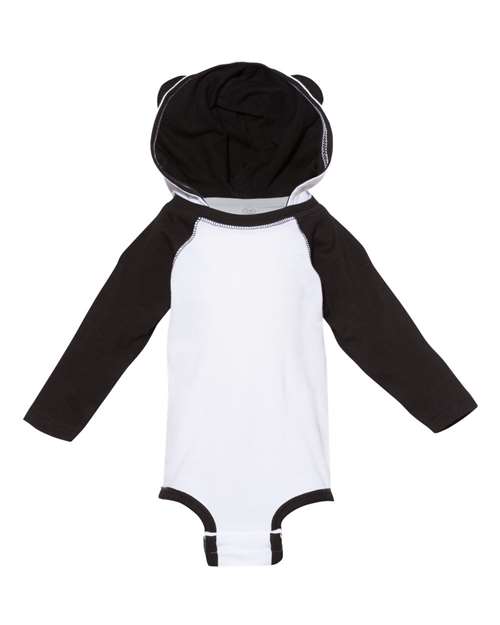 Infant Fine Jersey Hooded Long Sleeve Bodysuit with Ears