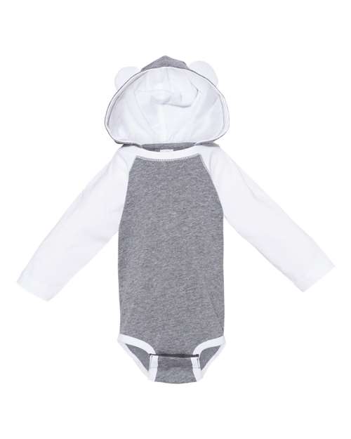 Infant Fine Jersey Hooded Long Sleeve Bodysuit with Ears