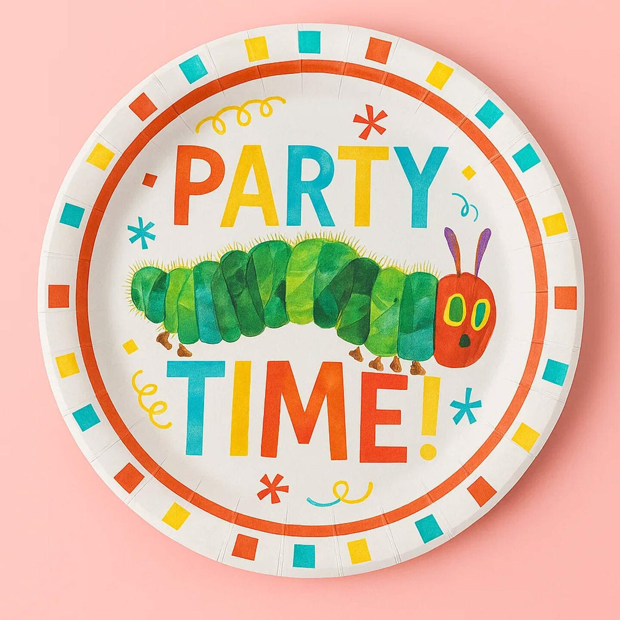 8 Ct The Very Hungry Caterpillar Paper Dessert Plates, 7"