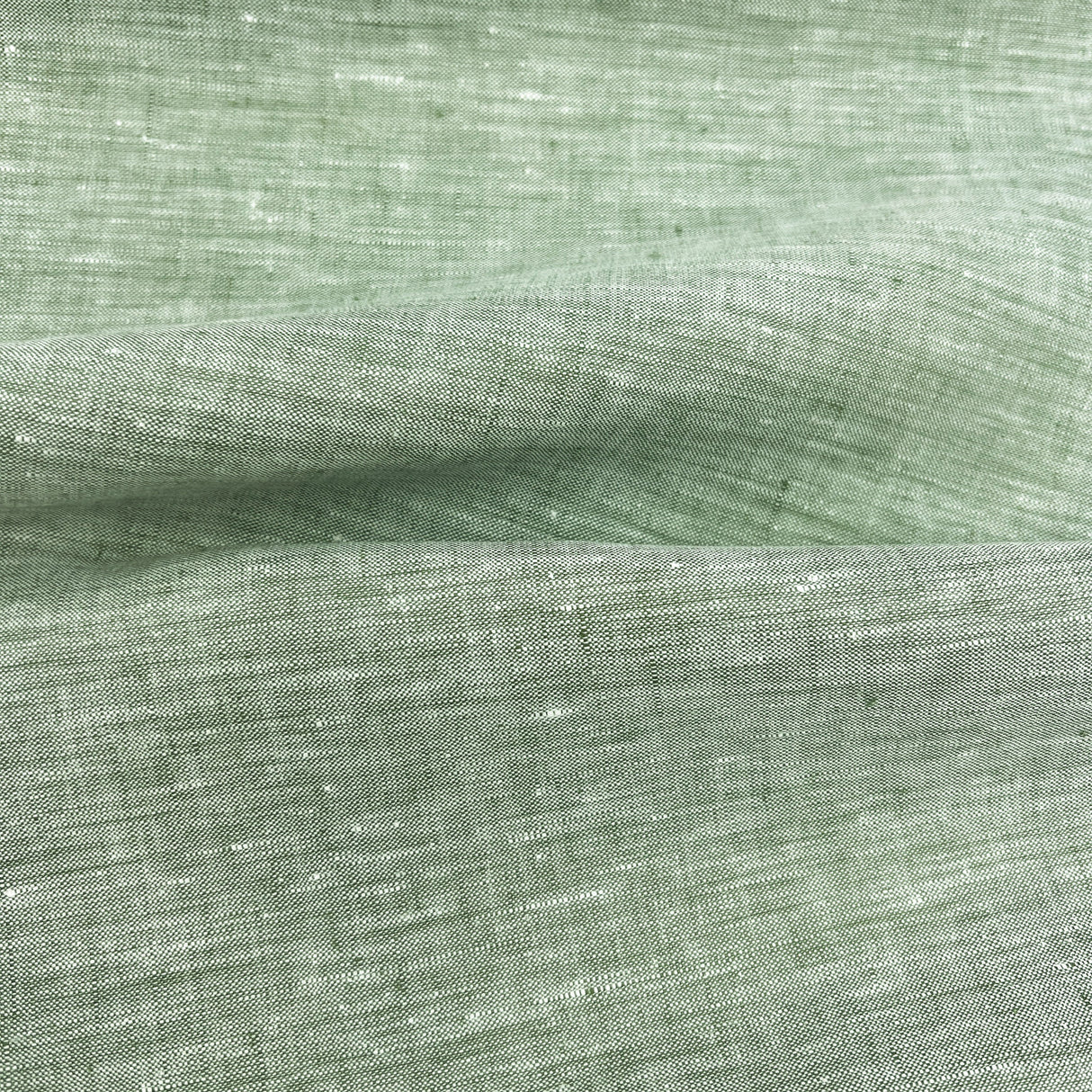 Green Linen Fabric - Green, 60" Width