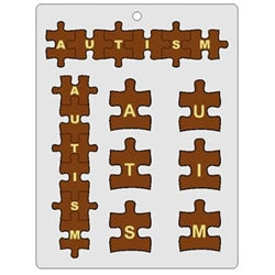 Autism Letters Puzzle Chocolate Mold (90-9100)