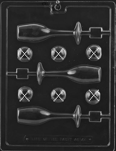 Champagne Glass Lollipop Mold