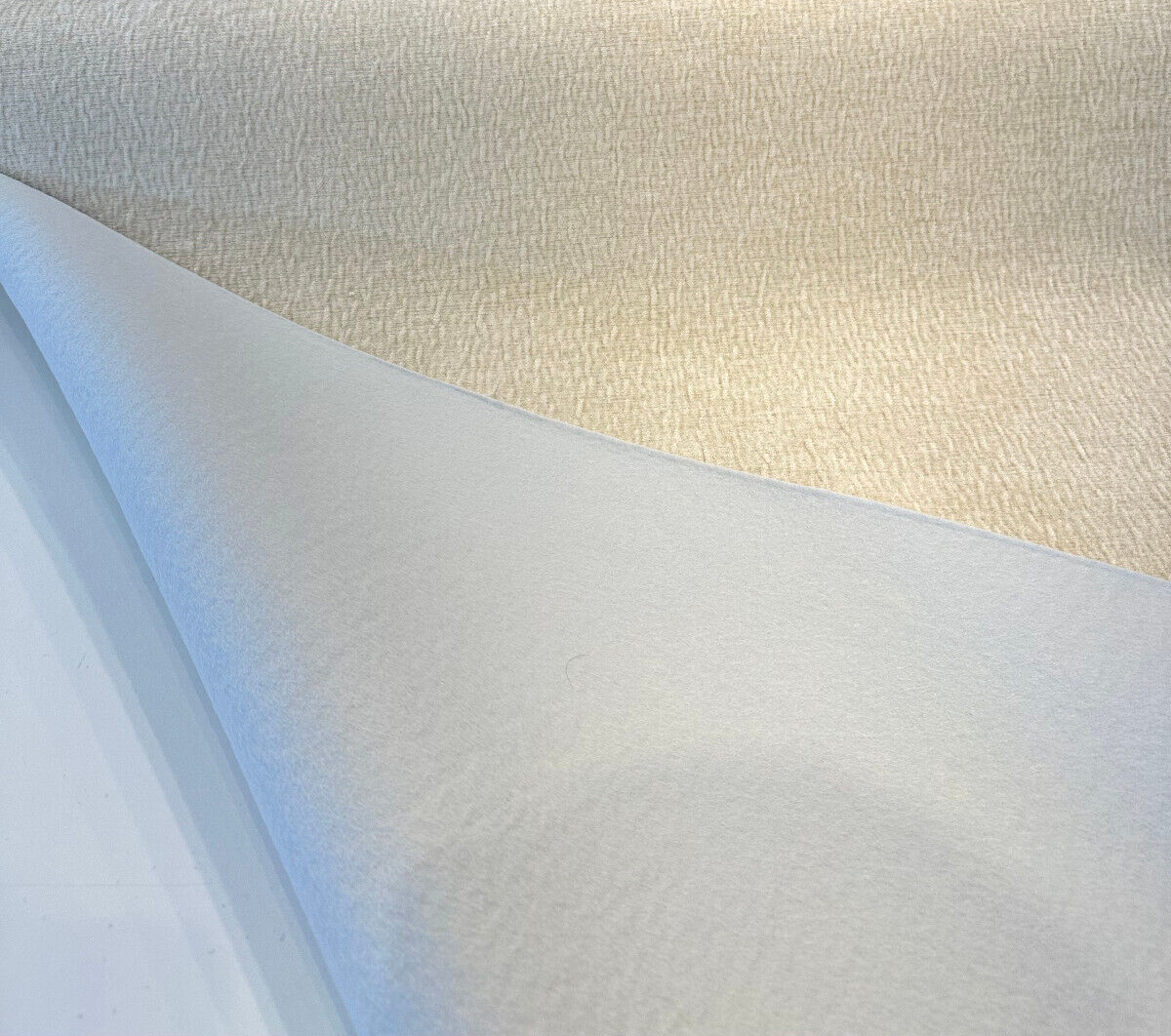 Serenity Chenille Upholstery Fabric - Beach Beige, Textured Soft, 55" Width (1 Yard)
