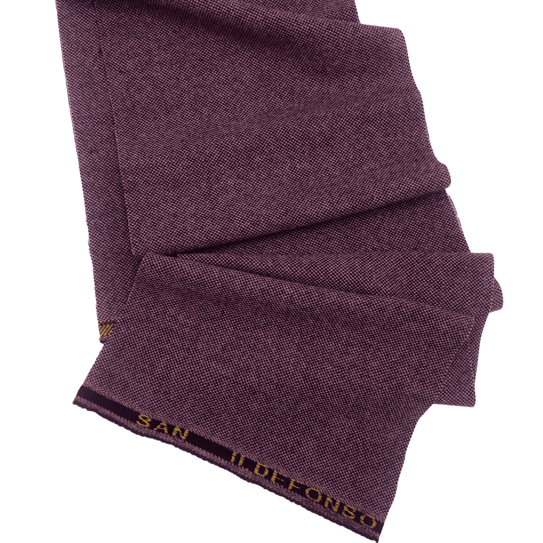 Mauve Tweed Wool Fabric - Mauve, Tweed, 58" Width