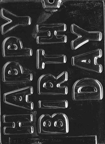 Happy Birthday Letters Chocolate Mold - LPL020