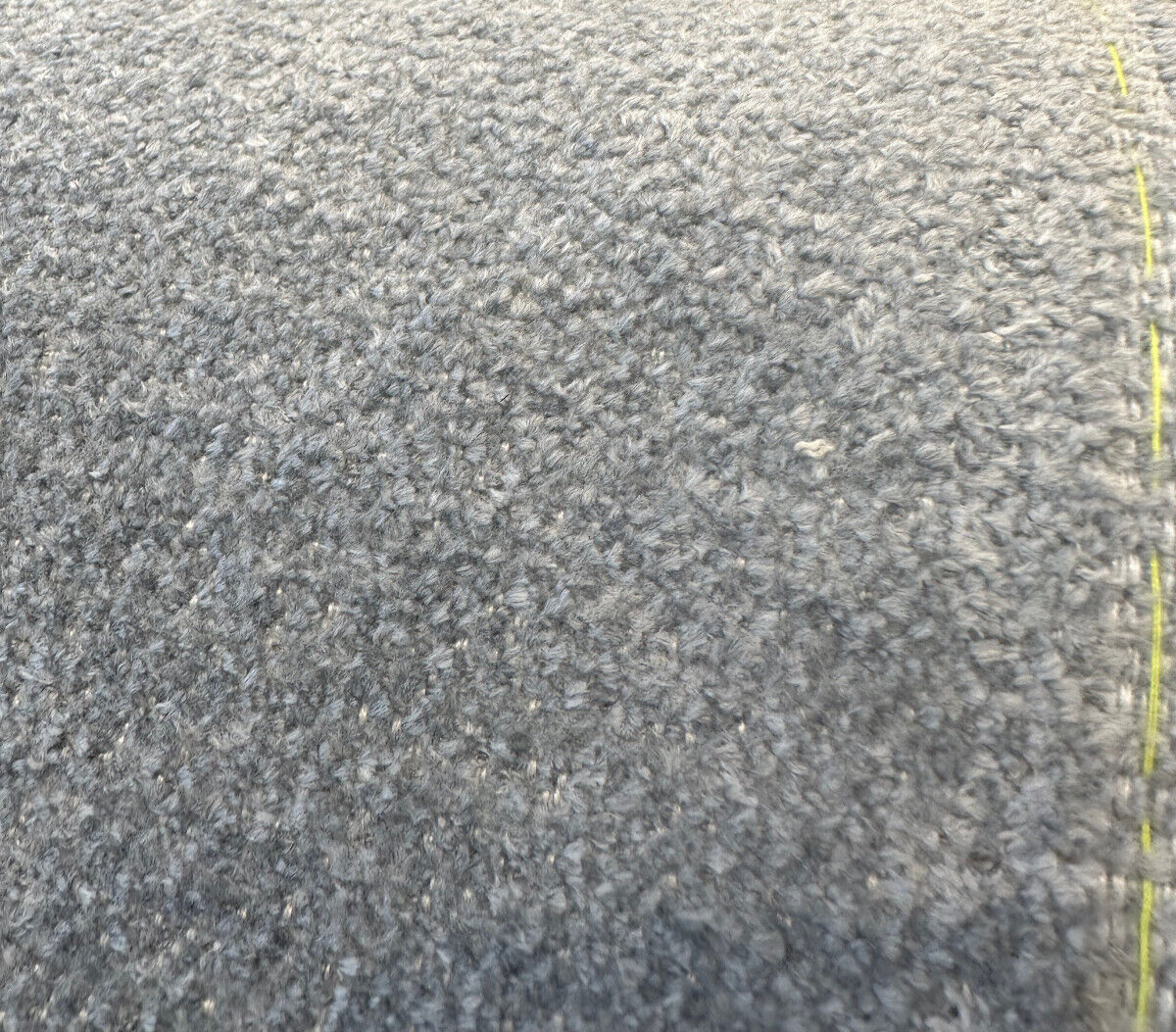 Sunbrella Chenille Lionheart Iceland Gray Acrylic Fabric - Gray Chenille, 54" Width (1 Yard)