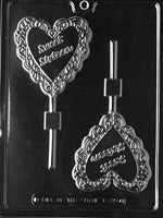 Sweet Sixteen Heart Lollipop Mold - LPL035