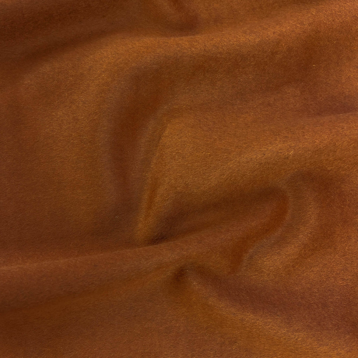 Burnt Orange Wool Cashmere Fabric - Burnt Orange, 58" Width