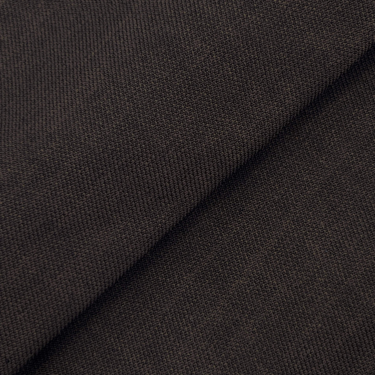 Seal Brown Vegan Sharkskin Polyester Fabric - Suiting, Solid Brown, 60" Width