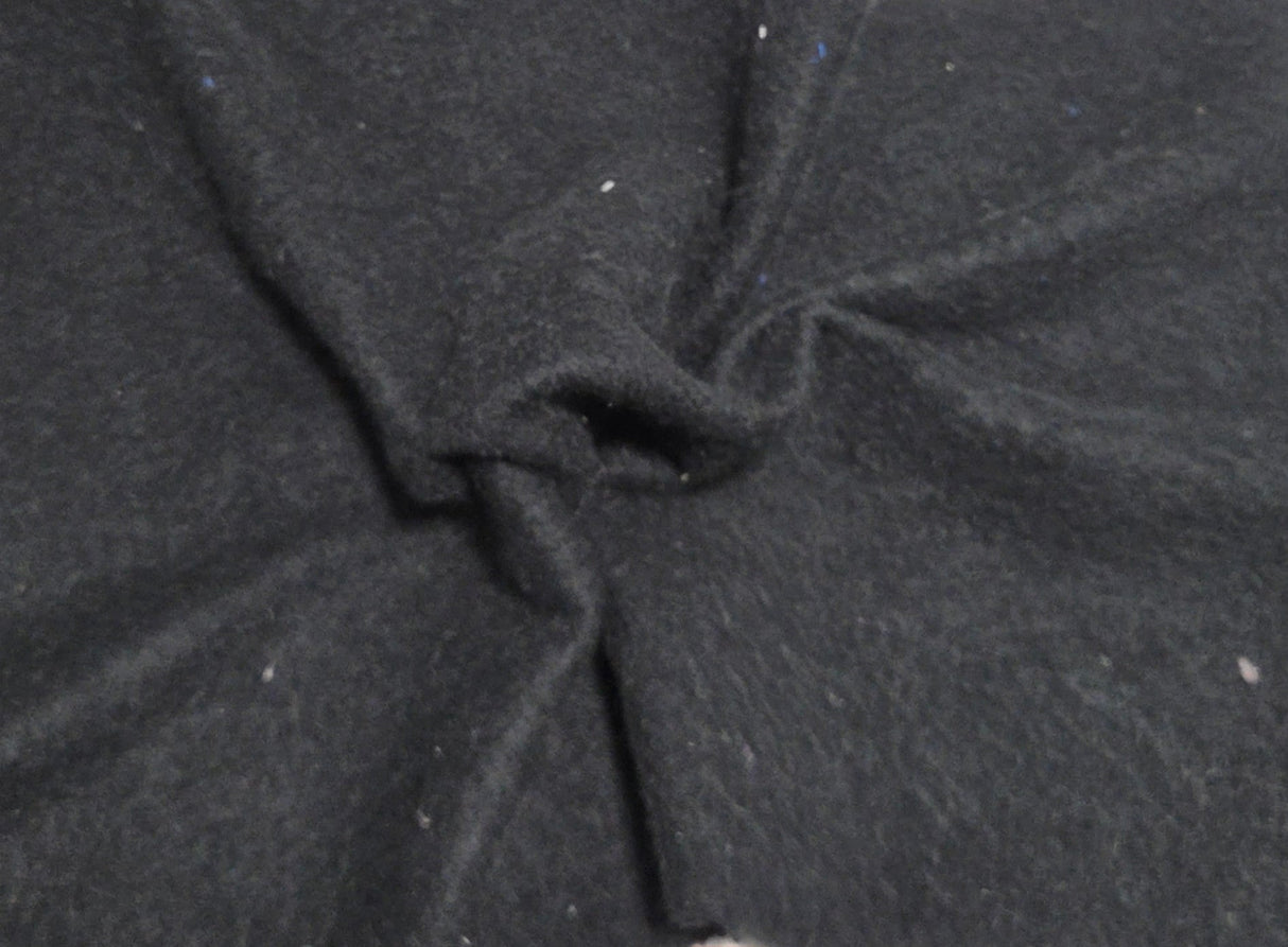 Cotton Sweatshirt Fleece Knit Black