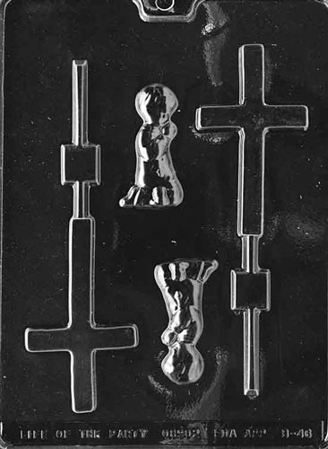 Boy Christening Lolly Chocolate Mold - LPB046
