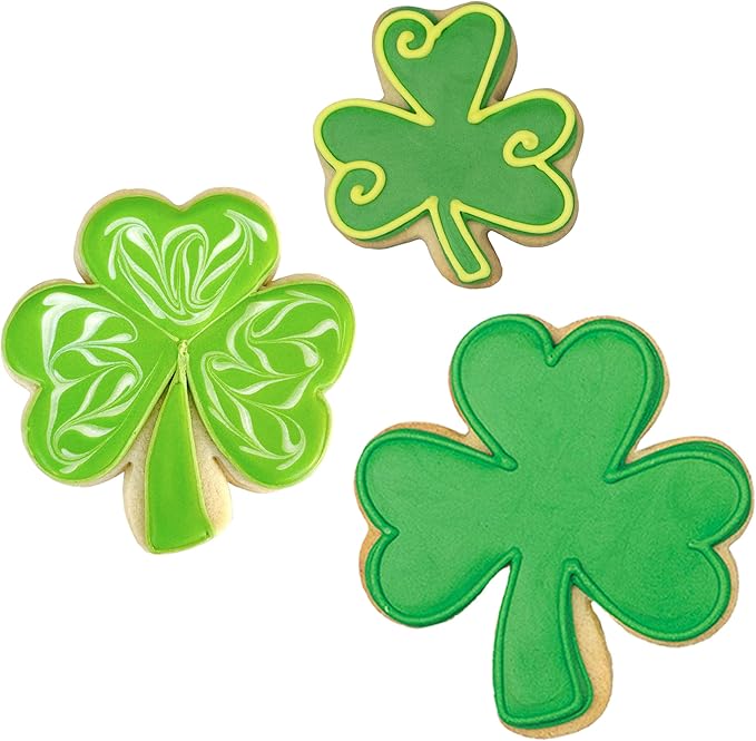 Ann Clark Shamrock 3-Pc. Cookie Cutter Set, Made in USA, Small, Medium, Large Shamrock
