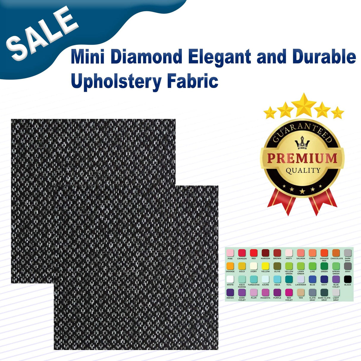 Mini Diamond Elegant and Durable Upholstery Fabric
