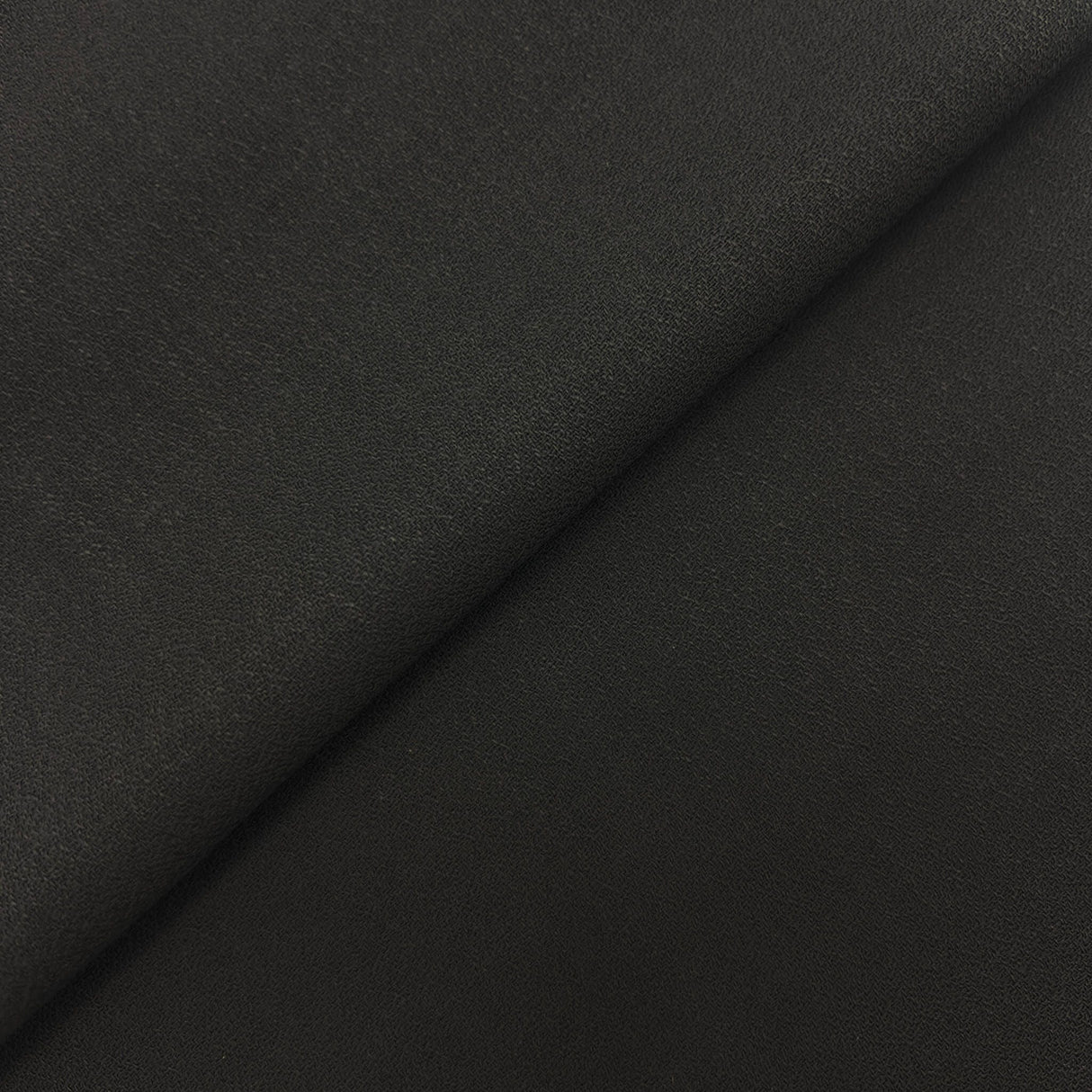 Charcoal Wool Crepe Fabric - Charcoal, 58" Width