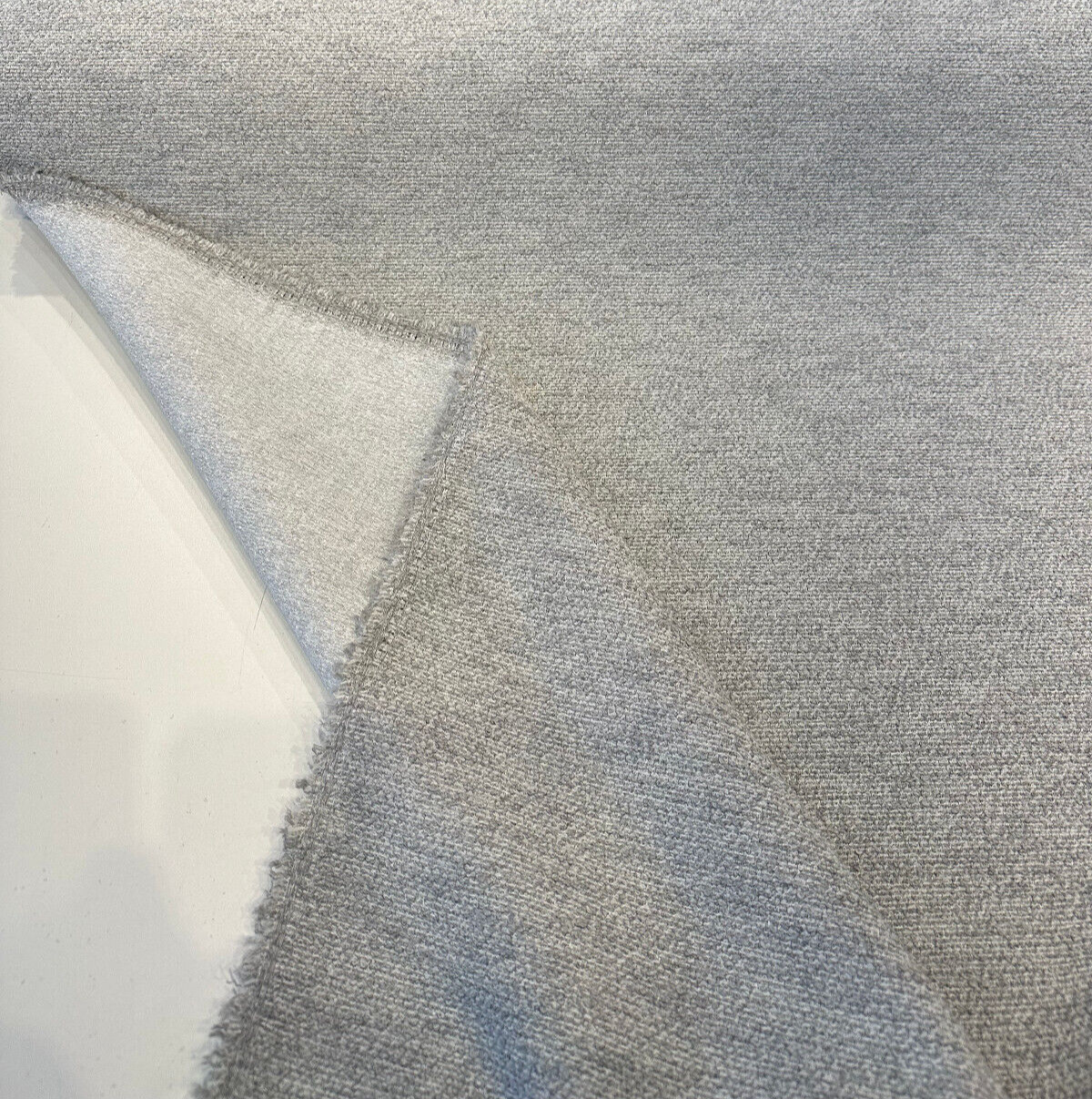 Sunbrella Boucle Improve Sterling Gray Acrylic Fabric - Boucle Texture, Gray, Outdoor Upholstery, 54" Width (1 Yard)
