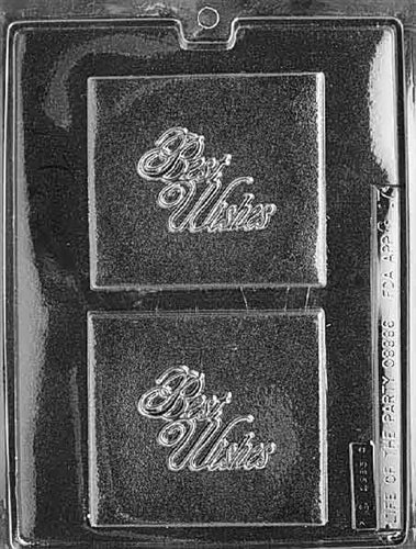 Best Wishes Card Chocolate Mold