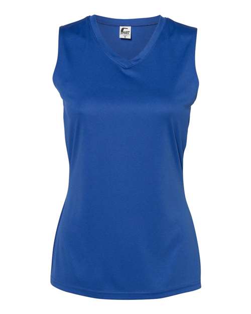 C2 Sport Women's Sleeveless V-Neck Performance T-Shirt