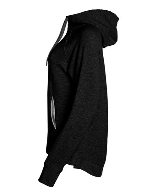 FitFlex Women's French Terry Hooded Quarter-Zip