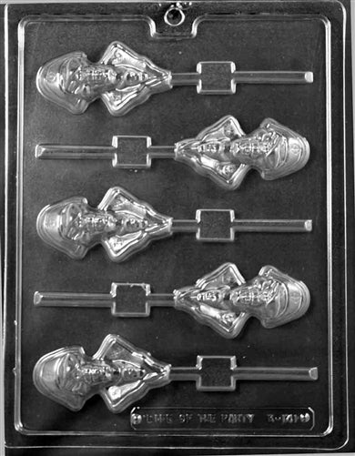Detailed Pirate Lollipop Chocolate Mold