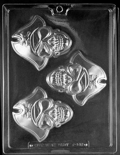 Pirate Face Pieces Chocolate Mold