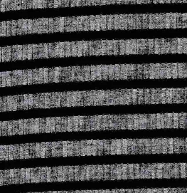 1 Yard 4x2 Rib Stripe Knit Fabric, 52/53'' Wide Polyester Rayon Spandex Blend