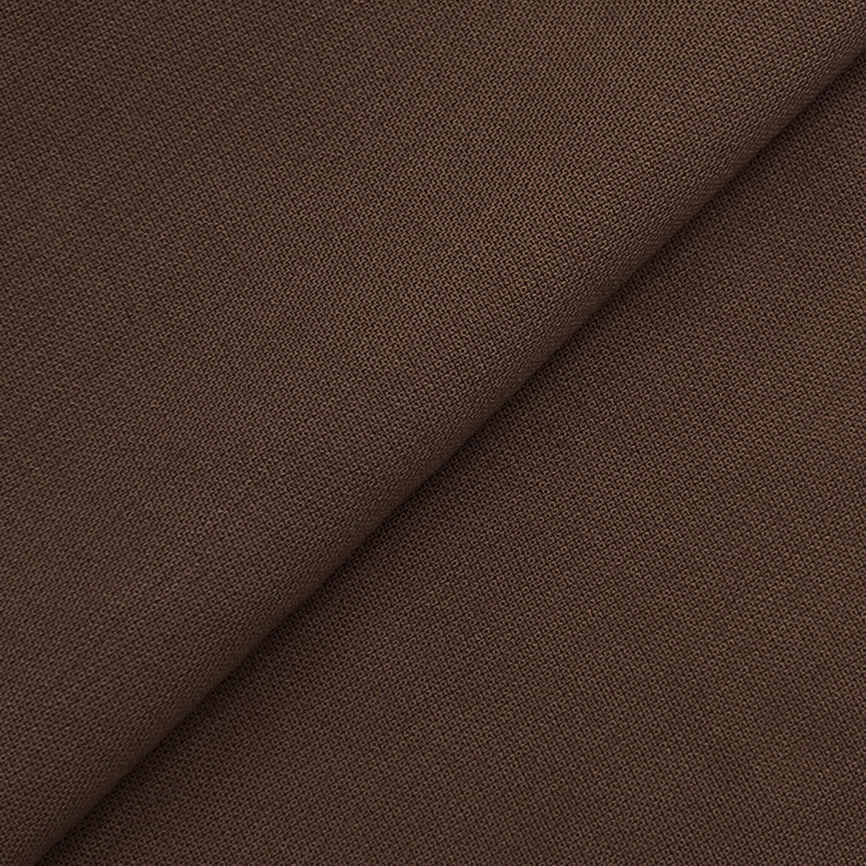 Machine Washable Chocolate Brown Tropical Wool Blend Fabric - Chocolate Brown, Tropical, 60" Width