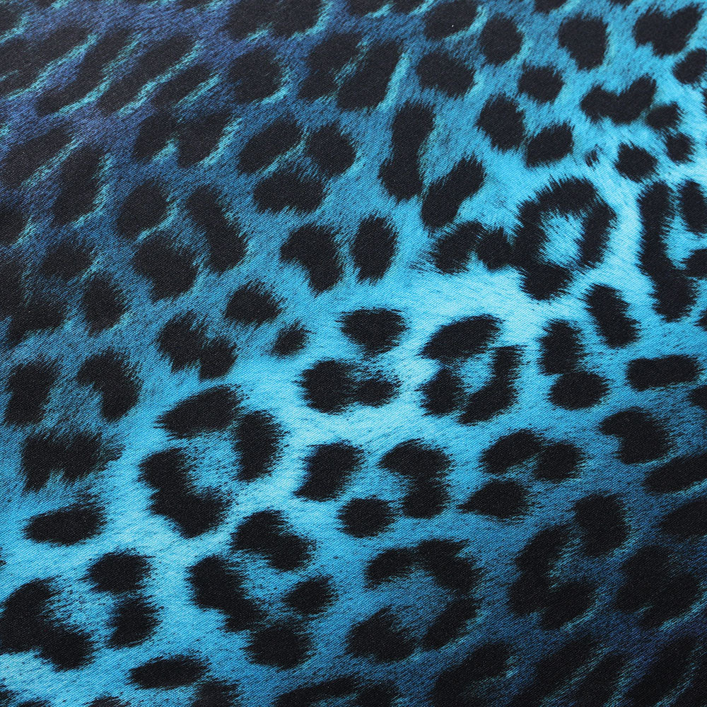 BZ Digital Flip Polyester Spandex Fabric - Multi-Color Peacock Feather Brazilian Print, 60" Width (1 Yard)