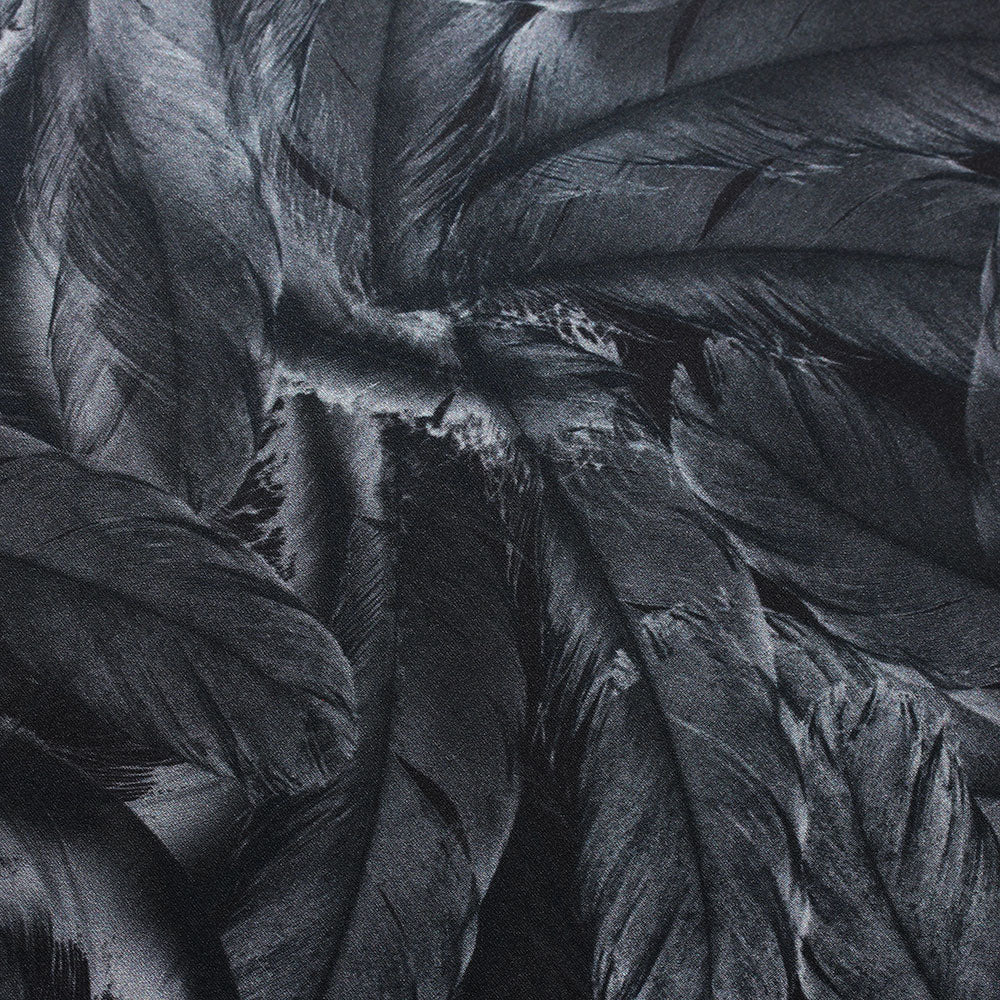 BZ Digital Flip Polyester Spandex Fabric - Multi-Color Peacock Feather Brazilian Print, 60" Width (1 Yard)