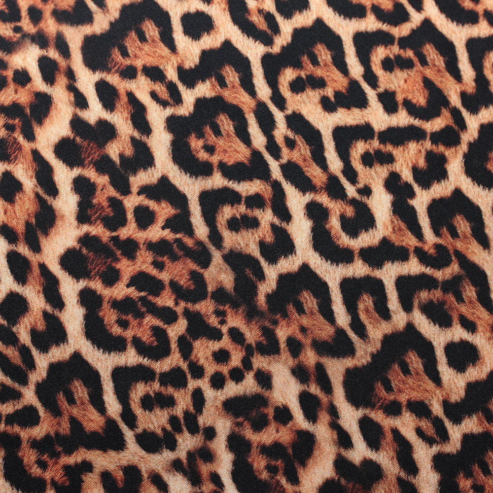 BZ Digital Flip Polyester Spandex Fabric - Multi-Color Peacock Feather Brazilian Print, 60" Width (1 Yard)