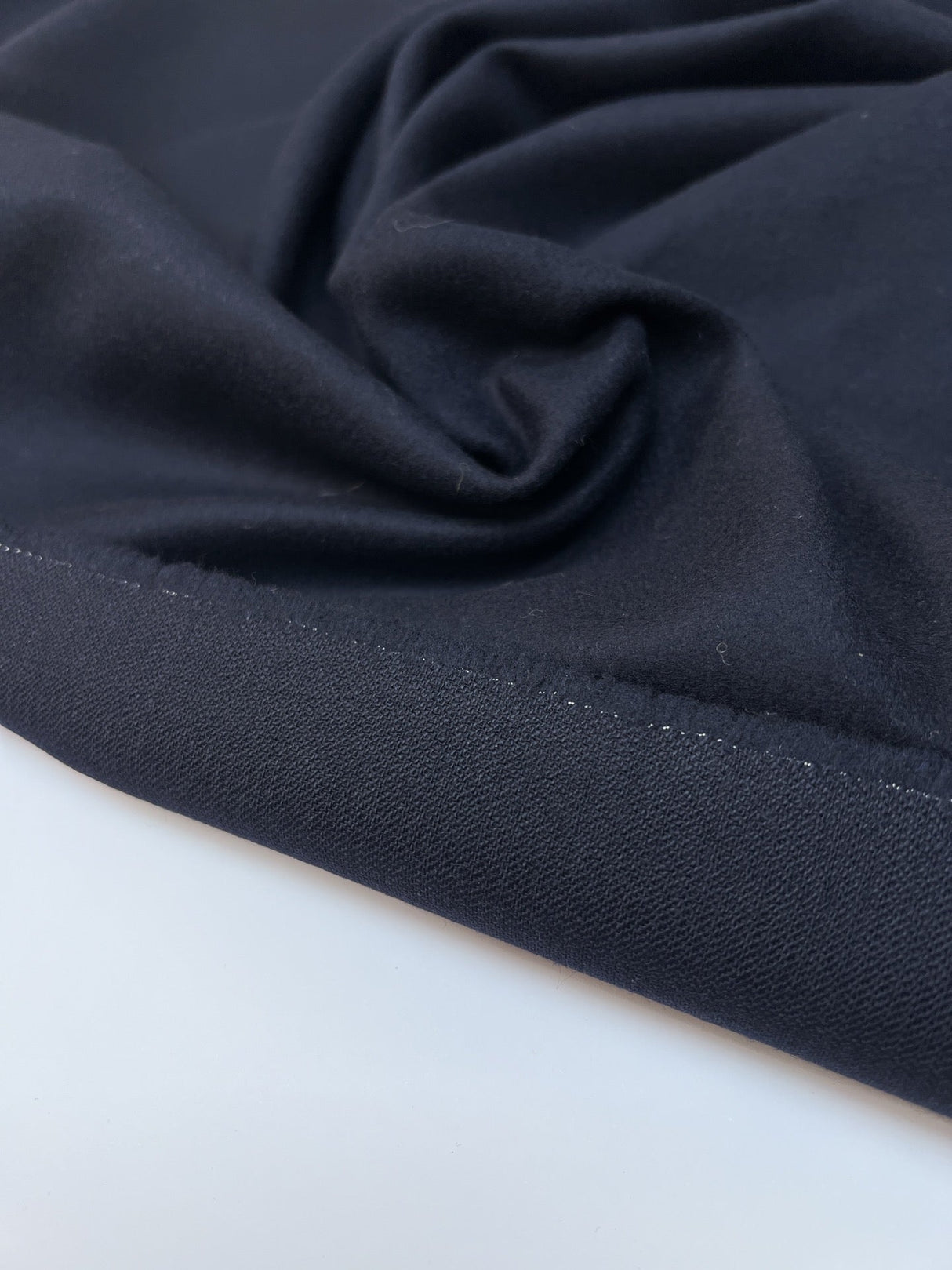 Blue Wool Tweed Fabric