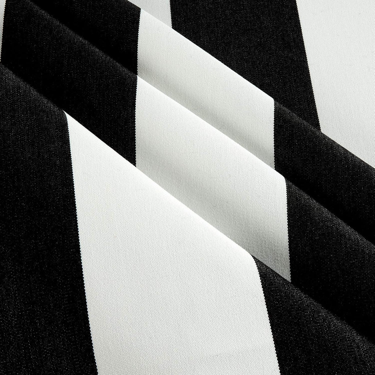 Sunbrella Cabana Classic Acrylic Fabric - Black Stripe, 54" Width (1 Yard)