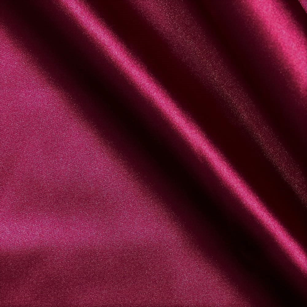 Dark Shiny Satin Stretch Polyester Spandex Fabric - Solid, Medium-Heavy Weight, 58-60" Width
